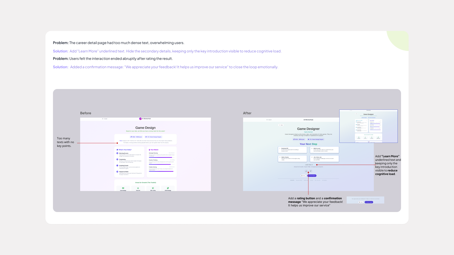 AI MentorHub case study page 10