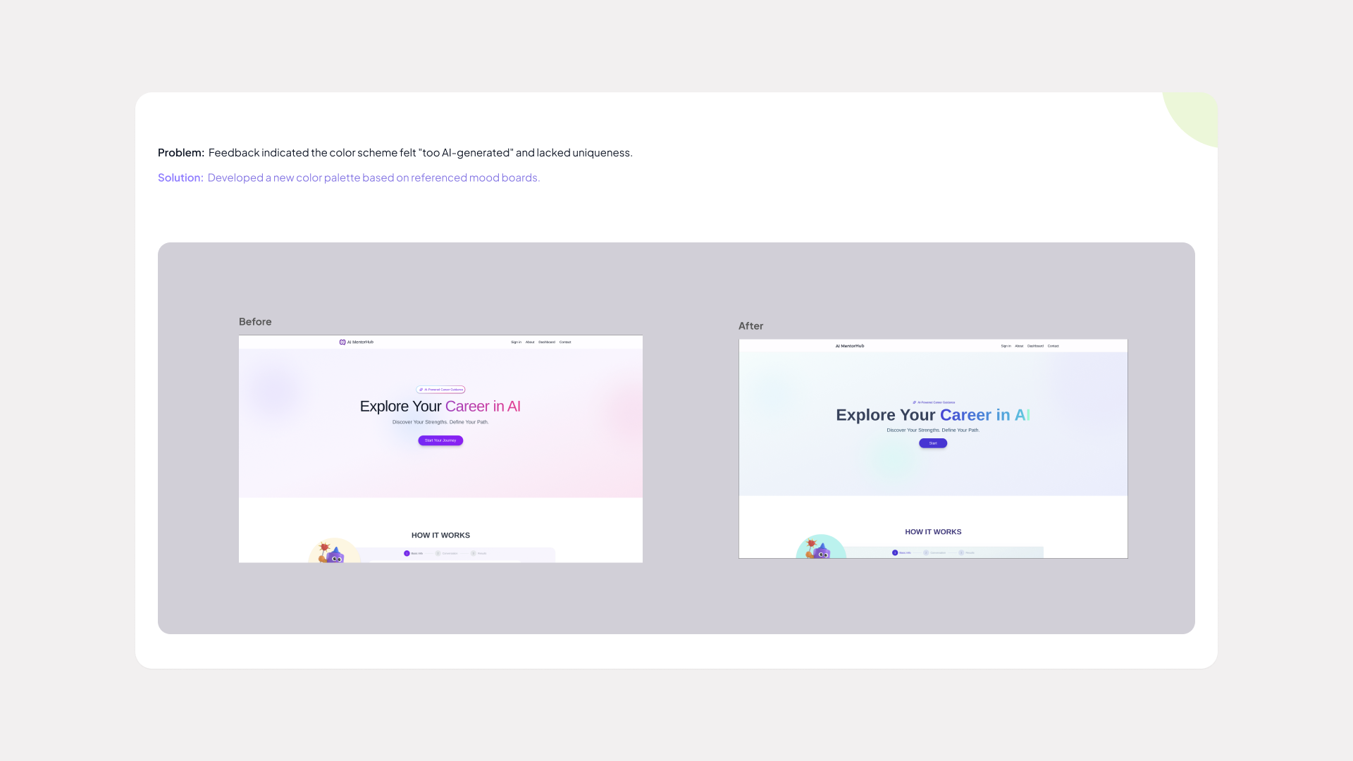 AI MentorHub case study page 11