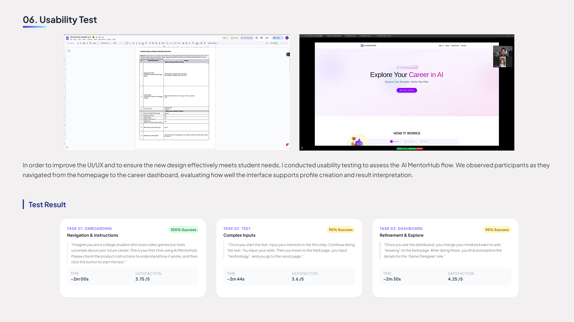AI MentorHub case study page 7