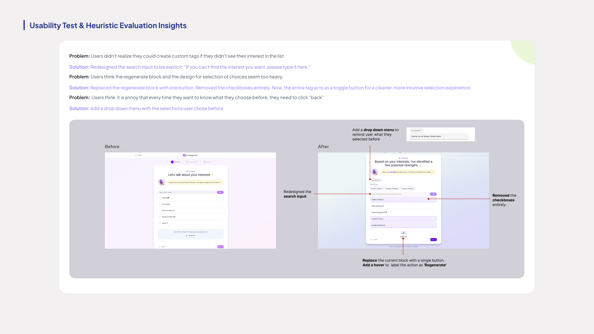 AI MentorHub case study page 8